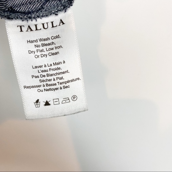 Talula Gray Tie Waist Flare Cropped Pant 0 - Picture 7 of 8